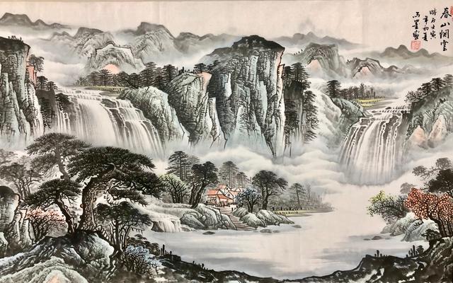 现代风格装修挂山水画(现代风格装修挂山水画好吗)